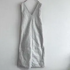 良品 しまむら Lax Dan Tia ロングワンピース ジャンパースカート M
