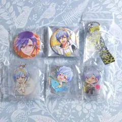 A3! 夏組 斑鳩三角 缶バッジ アニバーサリー アニカフェ アクスタ