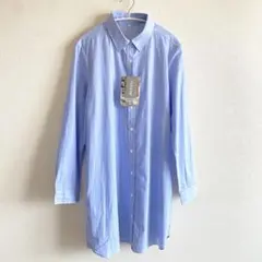 【新品タグ付】オーガニックコットン シャツワンピース ストレッチ　CLOSSHI