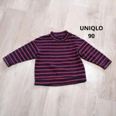 UNIQLO ボーダーフリース トップス 90cm