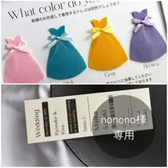 nonono様｜ドレス色当てクイズ｜エスコート×投票券｜投票box｜ウェディング