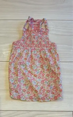 犬ワンピース　花柄 ピンク サイズ1