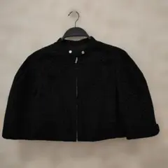 ブラック レース調 ショートジャケット ブルゾンのサムネイル