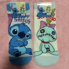 リロ＆スティッチ 靴下 2足セット 신품