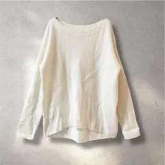 663 PLST プラステ レディース ウール混 薄手ワッフルニット