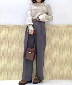 未使用❤️GU❤️リブフレアスリーブニット　セーター　フレアスリーブ 長袖　韓国