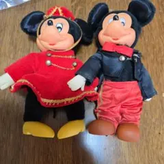 初代ミッキーマウス レトロぬいぐるみ 2体セット