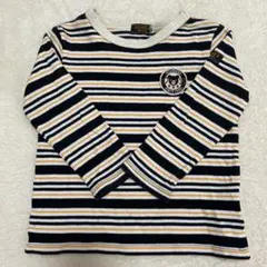 ミキハウス　ストライプ柄 長袖カットソー 100cm