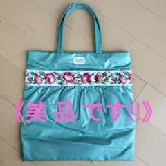 FEILER トートバッグ エメラルドグリーン 花柄のサムネイル