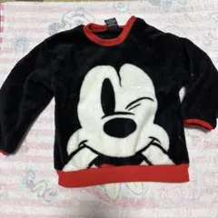 Disney ミッキーマウス ボアトレーナー　モコモコ