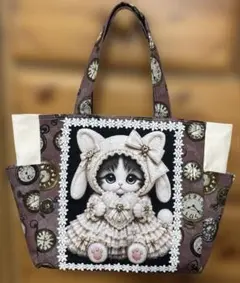 ☆*☆様 コヤンイサムチョン　サイドポケットトートバッグ　グレー　うさぎ　オッド コヤンイサムチョン サイドポケット付きトートバッグ - メルカリ