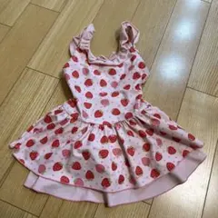 マザウェイズ　ワンピース水着 104cm 女の子　かわいい　イチゴ柄