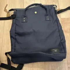 anello アネロ 2WAY トート型リュック ネイビーのサムネイル