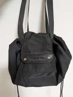 Vivienne Tam 黒 巾着型ショルダーバッグ