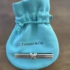 美品】ティファニー シグネチャークロス ネクタイピン タイバー 1992