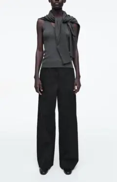 COS WIDE-LEG COTTON TROUSERS 完売品