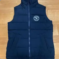 アバクロンビー&フィッチ　KIDS Lサイズ　ダウンベスト　ネイビー