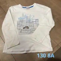130くらい 8A Paul Smith 長袖Tシャツ　車アップリケ