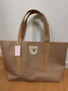 フェイラー　オールドテディ　ワッペントートバッグ　LLサイズ　ベージュ