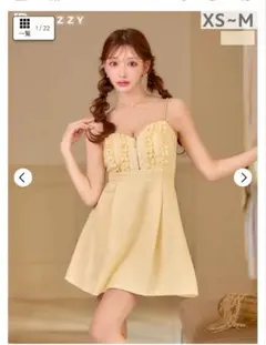 DAZZY バックレースアップAラインミニ丈キャバドレス - メルカリ