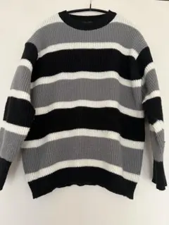 Doula Doula ボーダー柄長袖ニット