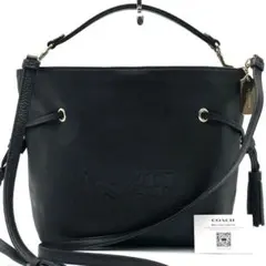 未使用級● コーチ アンディ 2way ショルダーバッグ ブラック レザー