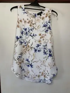 Theoryセオリー花柄2wayノースリーブトップス38サイズ