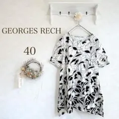 GEORGES RECH ジョルジュレッシュ　カットソー　半袖　Tシャツ 花柄のサムネイル