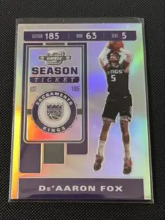 Panini Contenders Optic De'Aaron Fox