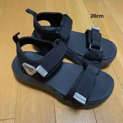 NUOVO Girl 黒色 キッズサンダル 20cm