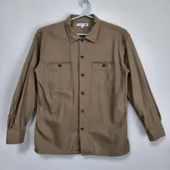【美品】UNIQLO JW ANDERSON ワークシャツ L ブラウン　長袖
