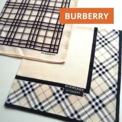 新品 BURBERRY ハンカチ 2枚セット ノバチェック