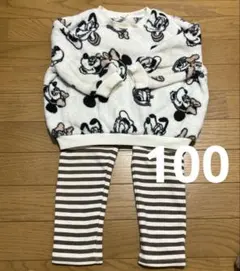 モコモコ 100サイズDisney ミニーマウス トレーナー パンツ まとめ