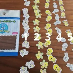 Looney Tunes フレークシール 　トゥイーティー 69枚　平成レトロ