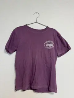 MOUSSY 半袖Tシャツ パープル ロゴプリントのサムネイル