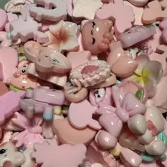 デコパーツ 薄ピンク まとめ売り