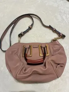 Chloe ピンクレザーショルダーバッグ