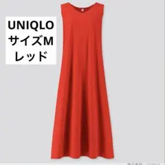 UNIQLOノースリーブワンピース 赤