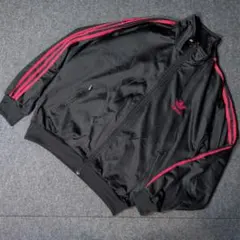 90s〜00s adidas トラックジャケット 黒赤