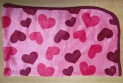hushush フリース生地 ハート模様