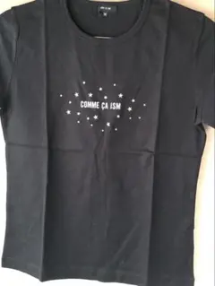 COMME CA ISM スタープリント 黒 半袖Tシャツ M 新品未使用のサムネイル