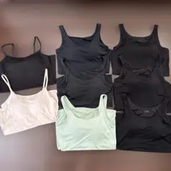 ユニクロ ブラトップMヒートテック エアリズム タンクトップ キャミ