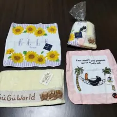 ELLE & GuGuWorld & PINGU ハンカチセット ( 2組 )