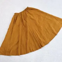 r.p.s フレアスカート　ブラウン　Mサイズ　ウエストゴム