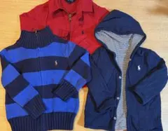 ポロラルフローレン　アウター　パーカー2T 90cm キッズ　3枚セット