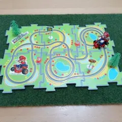 【最終値下げ】【知育玩具】マリオカートアドバンス　パズルカート　ぜんまい式マリオ