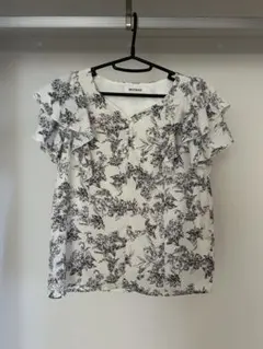 MISCH MASCH 花柄 フリル 半袖ブラウスのサムネイル