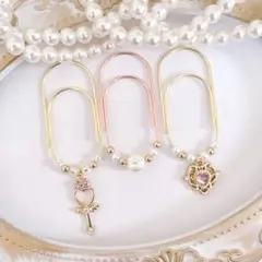 3点セット ペーパークリップ saving バインダー貯金 クリップ