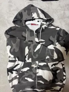 Supreme カモフラージュ柄 ジップアップパーカー