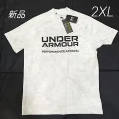 新品 アンダーアーマー　ゴルフウェア　半袖モックネック　2XL オフホワイト